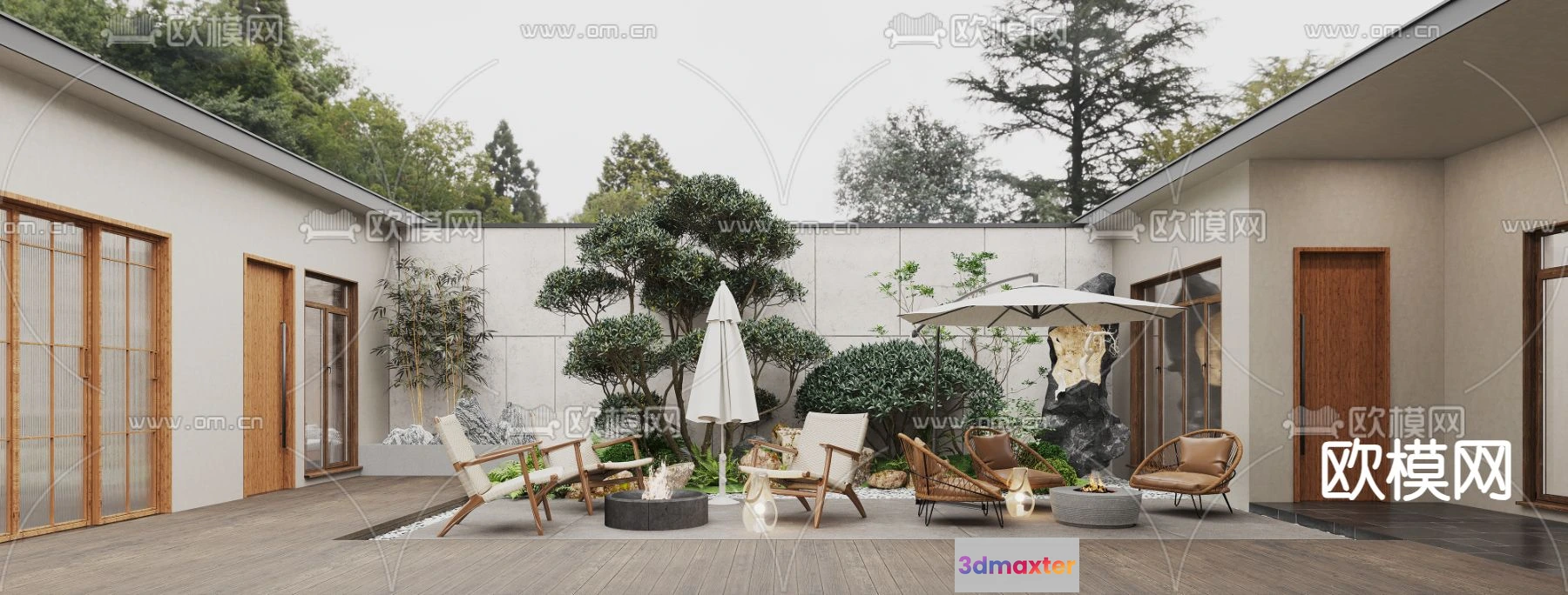 1378518 - Garden - 3D Exterior Scene - 069 3D Max