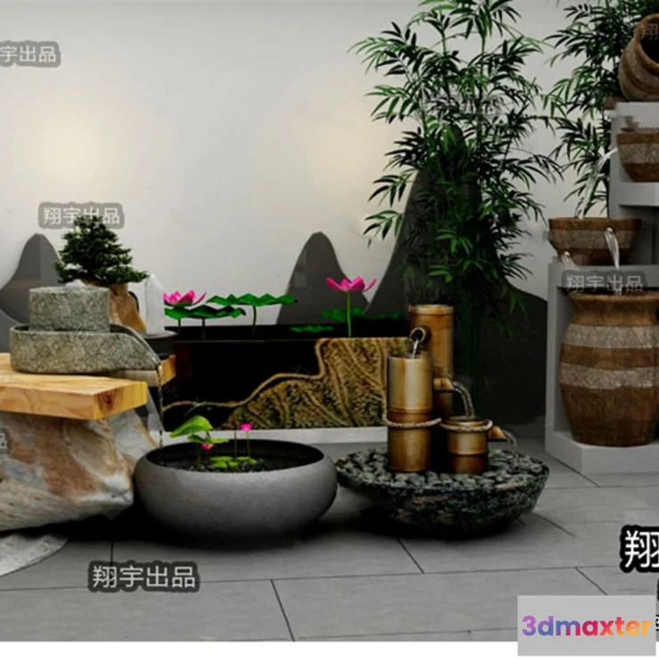 1379598 - Garden 3D Models - Architecture Decor 3D - 100 3D Max