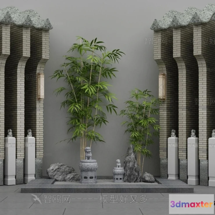 1380977 - Garden 3D Models - Architecture Decor 3D - 121 3D Max