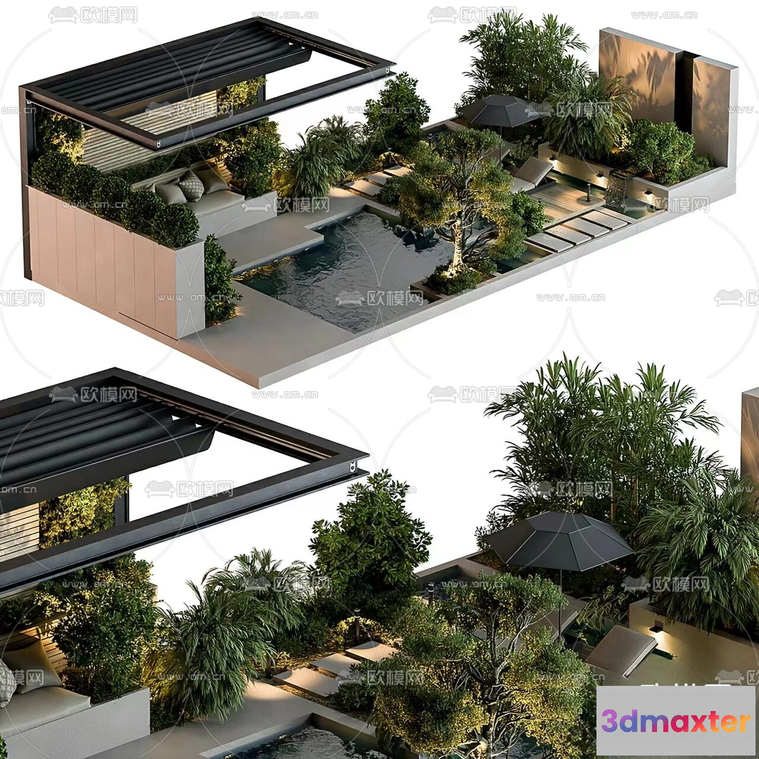 1381709 - Garden - 3D Exterior Scene - 118 3D Max