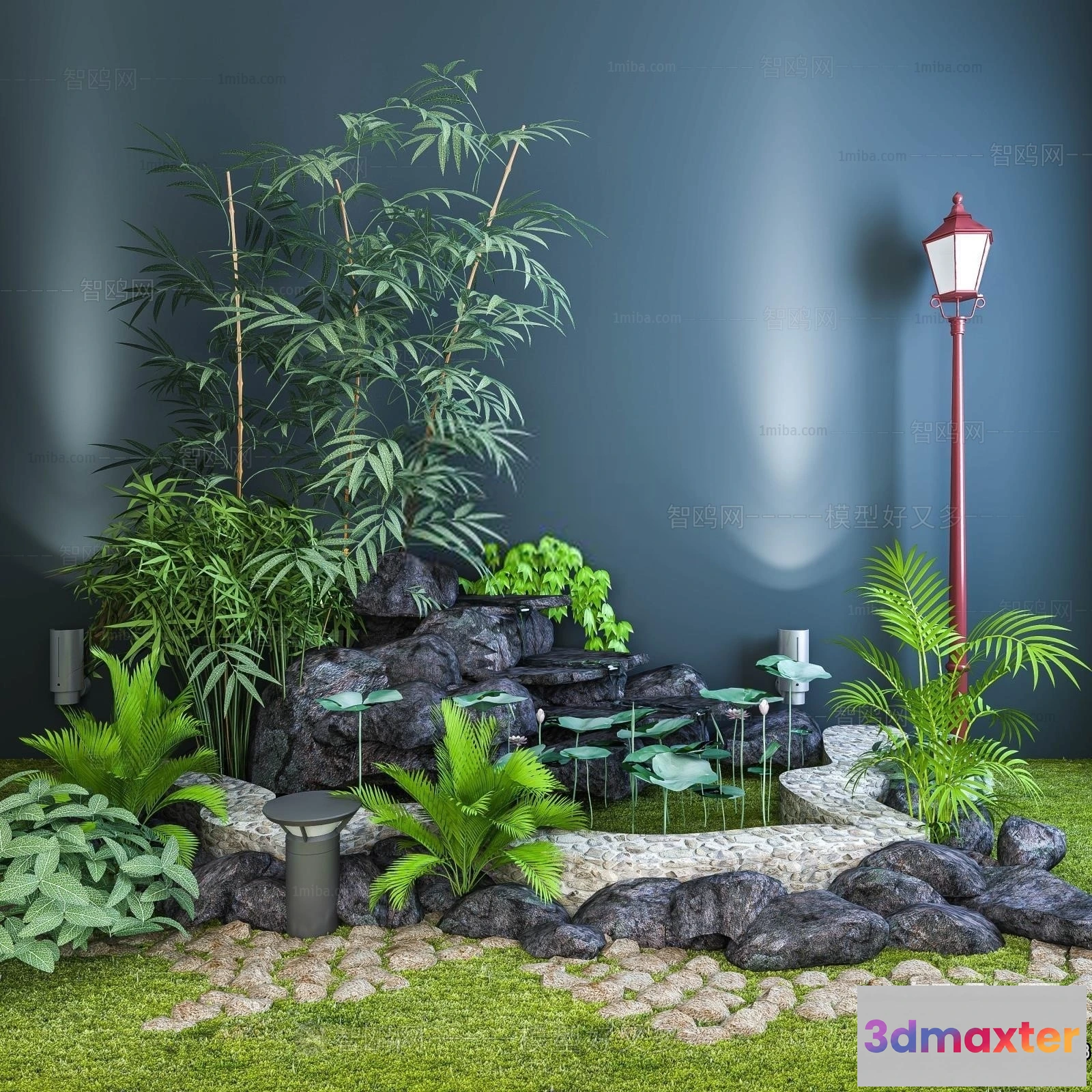 1382226 - Garden 3D Models - Architecture Decor 3D - 140 3D Max