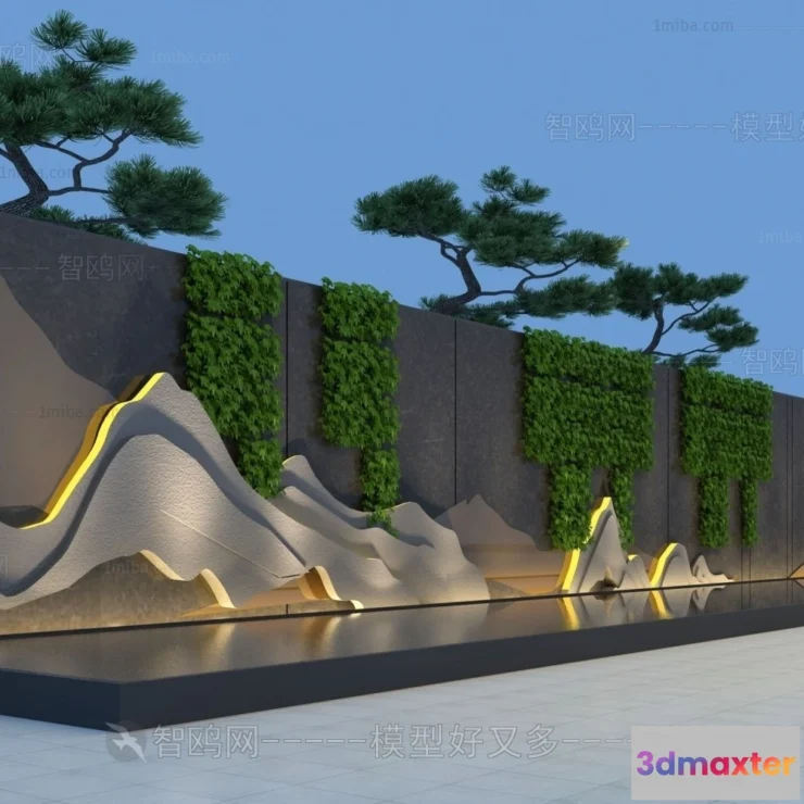 1383148 - Garden 3D Models - Architecture Decor 3D - 154 3D Max