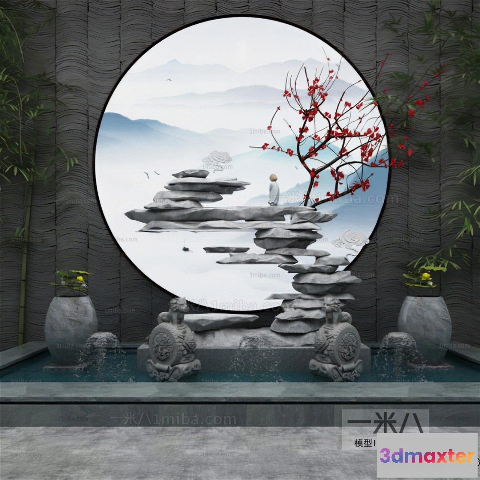 1383275 - Garden 3D Models - Architecture Decor 3D - 156 3D Max