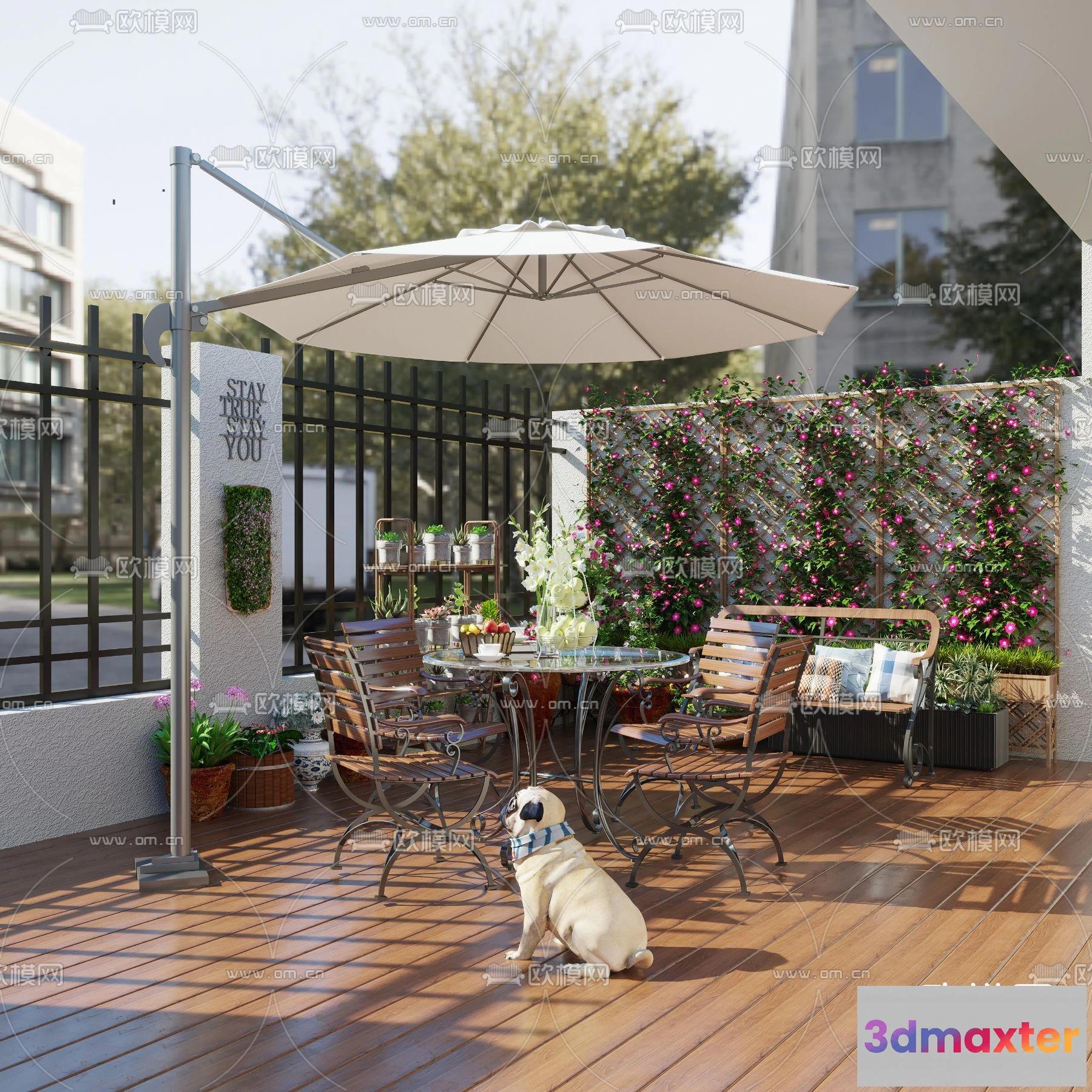 1383635 - Garden - 3D Exterior Scene - 147 3D Max