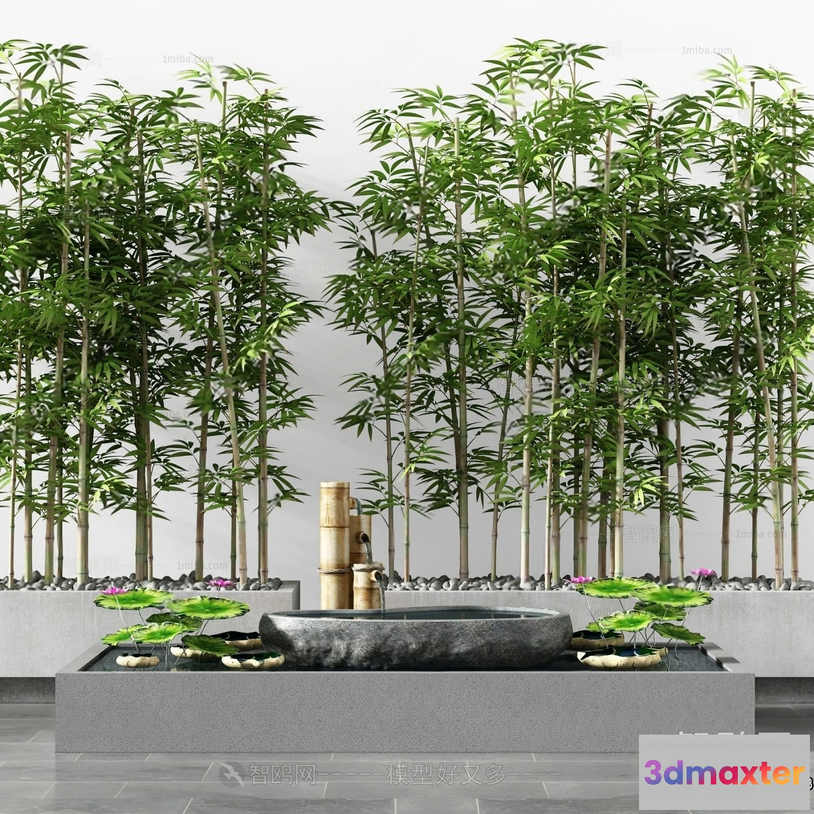 1383665 - Garden 3D Models - Architecture Decor 3D - 162 3D Max