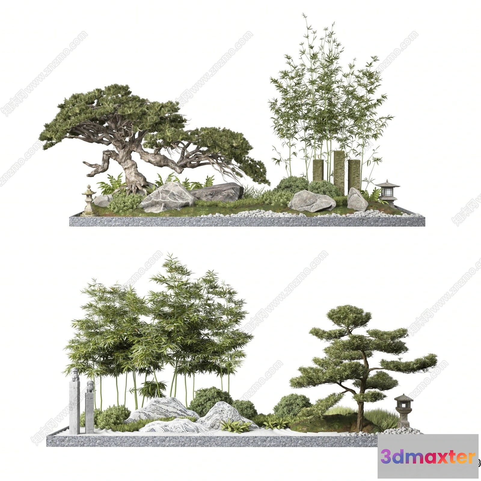 1383728 - Garden 3D Models - Architecture Decor 3D - 163 3D Max