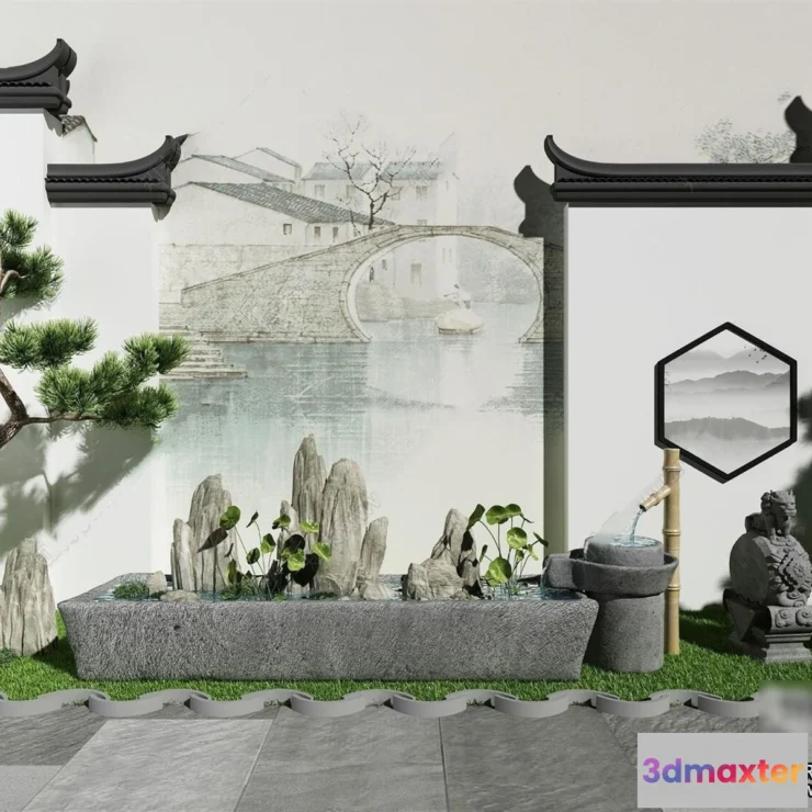 1383975 - Garden 3D Models - Architecture Decor 3D - 167 3D Max