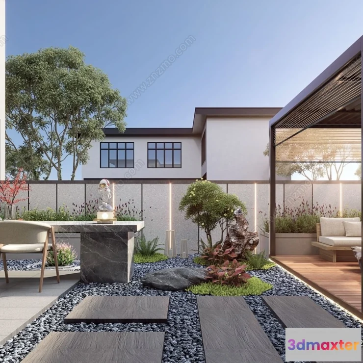 1389689 - Garden 3D Models - Architecture Decor 3D - 252 3D Max