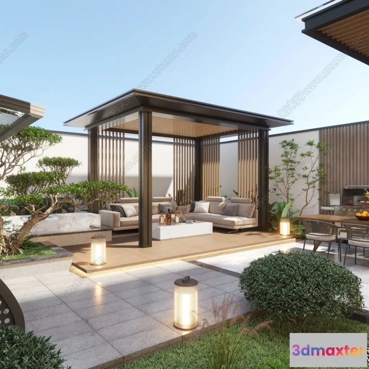 1389753 - Garden 3D Models - Architecture Decor 3D - 253 3D Max