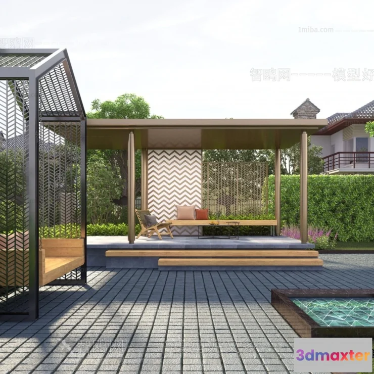 1390378 - Garden 3D Models - Architecture Decor 3D - 262 3D Max
