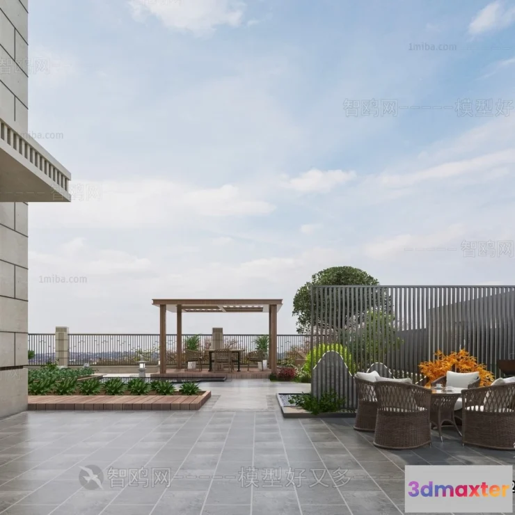 1390447 - Garden 3D Models - Architecture Decor 3D - 263 3D Max