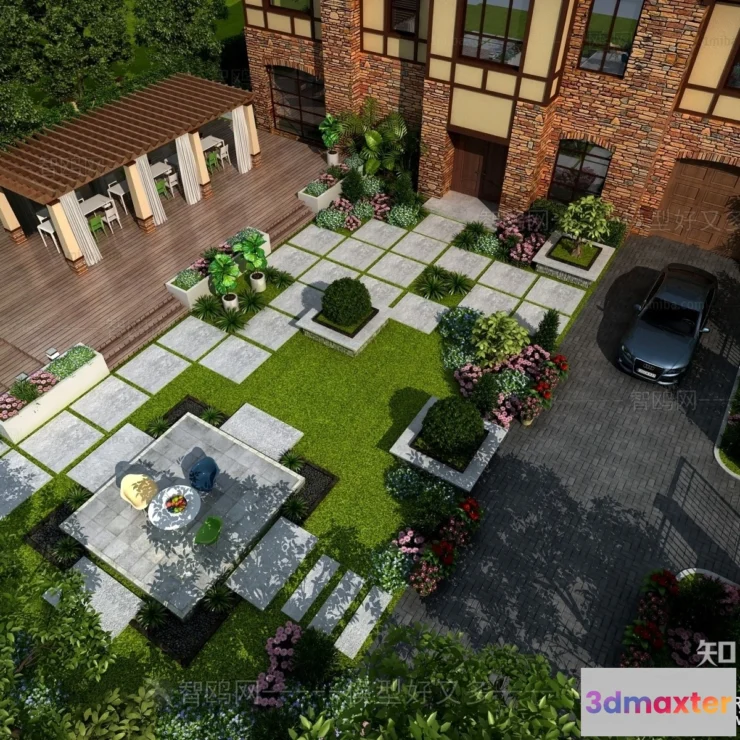 1391039 - Garden 3D Models - Architecture Decor 3D - 272 3D Max
