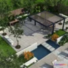 1391104 - Garden 3D Models - Architecture Decor 3D - 273 3D Max