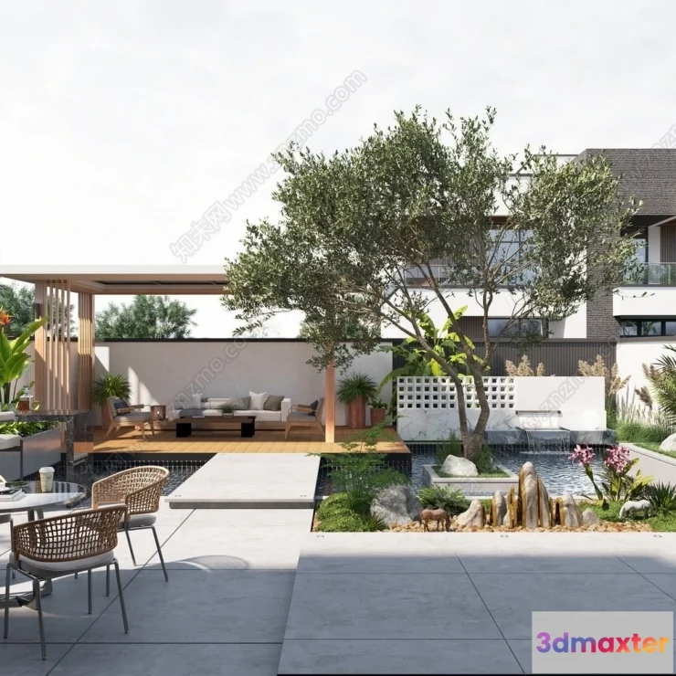 1391429 - Garden 3D Models - Architecture Decor 3D - 279 3D Max