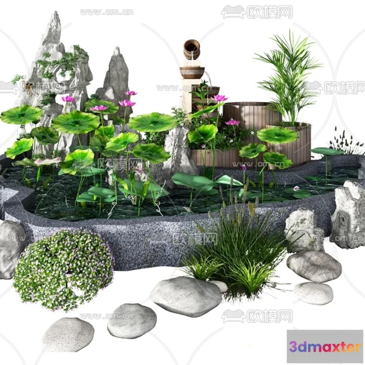 1518830 - GARDEN DECOR - 3D Model For Interior Design - 2585 3D Max
