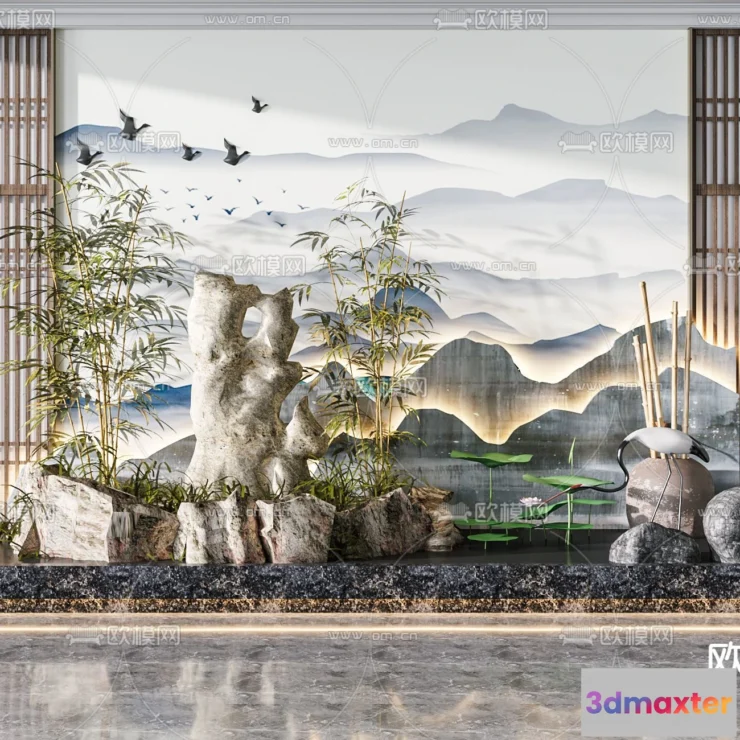 1518836 - GARDEN DECOR - 3D Model For Interior Design - 2588 3D Max