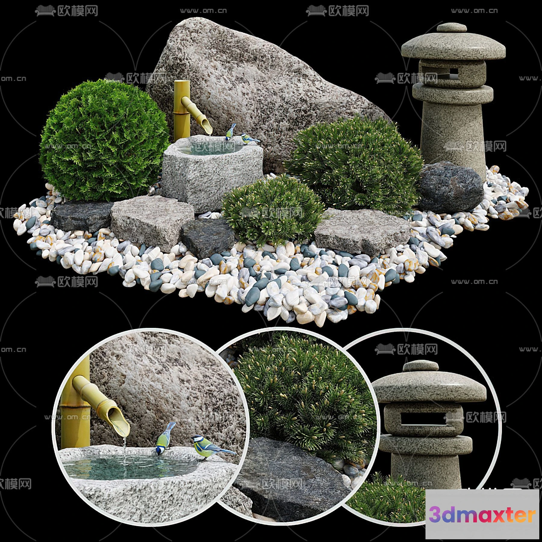1518840 - GARDEN DECOR - 3D Model For Interior Design - 2590 3D Max
