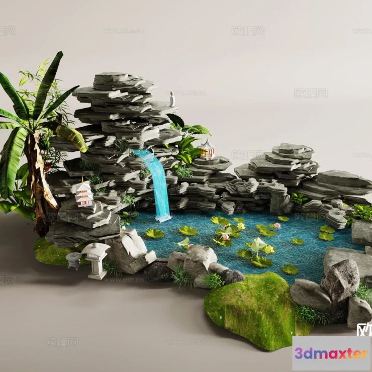 1518870 - GARDEN DECOR - 3D Model For Interior Design - 2605 3D Max