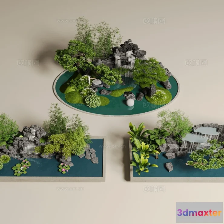 1518924 - GARDEN DECOR - 3D Model For Interior Design - 2632 3D Max