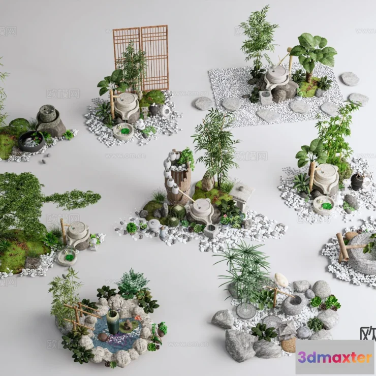 1518930 - GARDEN DECOR - 3D Model For Interior Design - 2635 3D Max