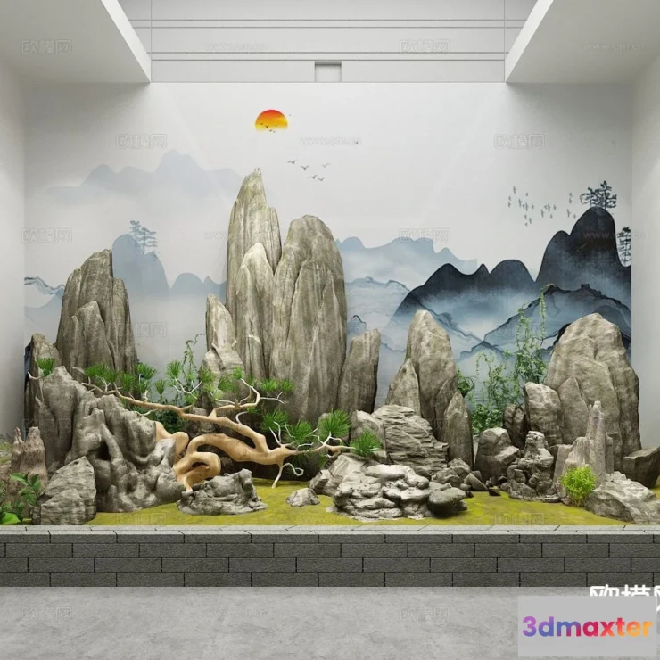 1518942 - GARDEN DECOR - 3D Model For Interior Design - 2641 3D Max