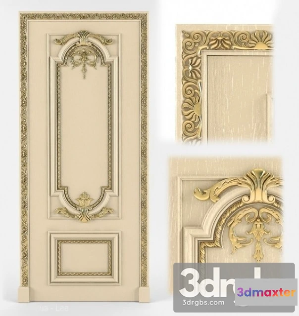 1002814 - Carved Solid Oak Door