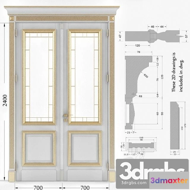 1002874 - Classic Gold Plated Door 4