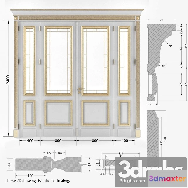 1002878 - Classic Gold Plated Door 6
