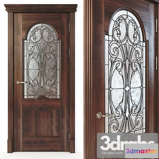 1003204 - Door with stained glass 02