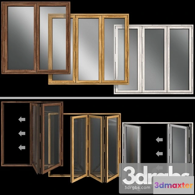 1003570 - Folding Doors Stained Glass