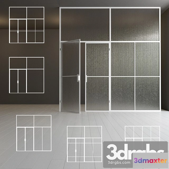 1003668 - Glass partition. a door. 43