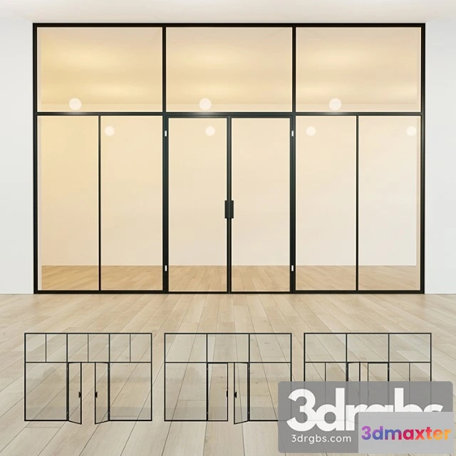 1003672 - Glass partition. door. 40