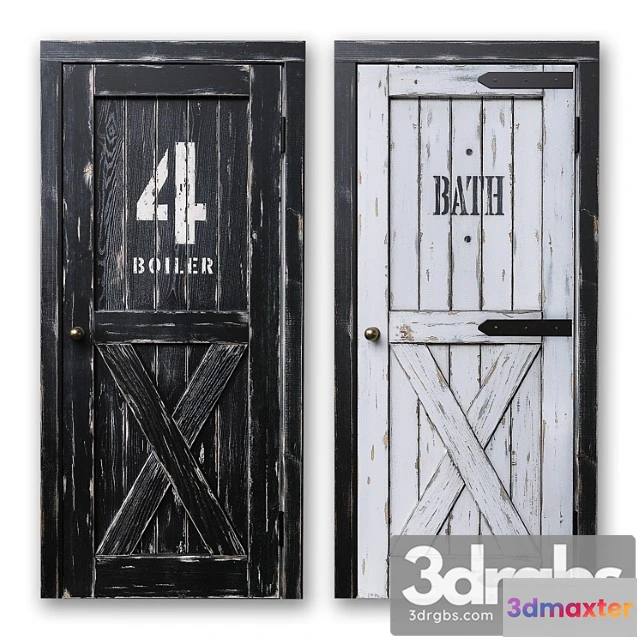 1003818 - Loft style doors boiler bathroom