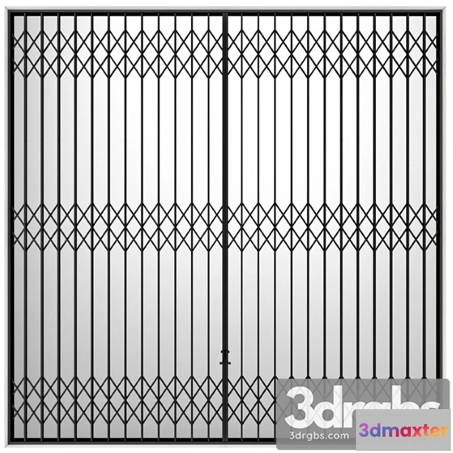 1003882 - Metal sliding louver accordion type screen