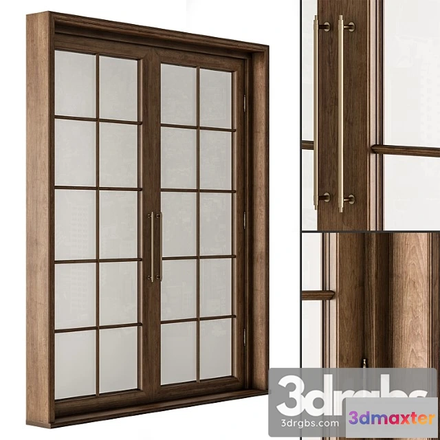 1003910 - Neo Classic Glass And Wood Door Set 42