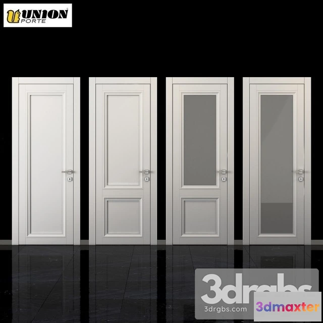 1003912 - Neoclassic White Door Set