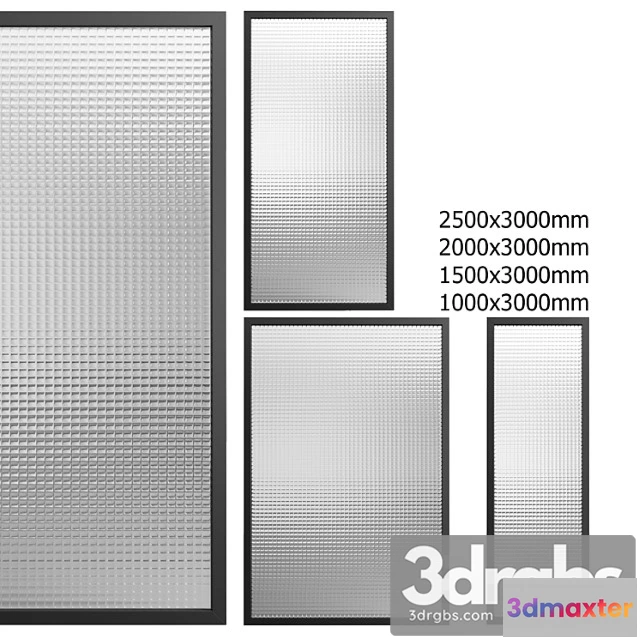 1003960 - Partition with embossed glass no. 2
