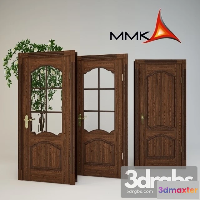 1004064 - Simple Wooden Door Glass Pane