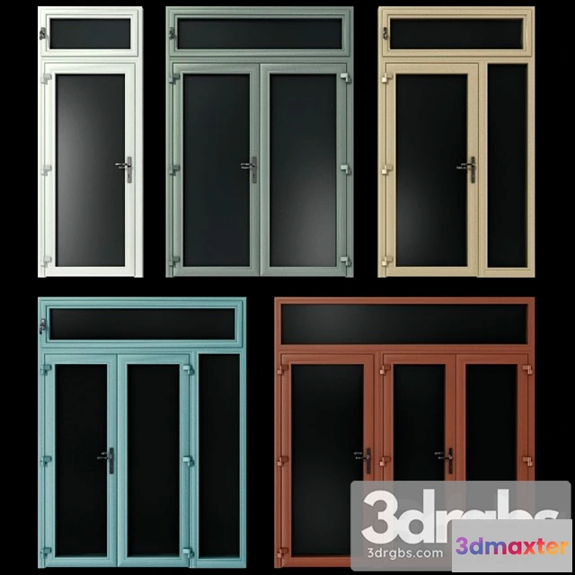 1004138 - Stained aluminum doors