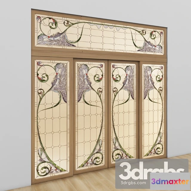 1004140 - Stained Glass Door