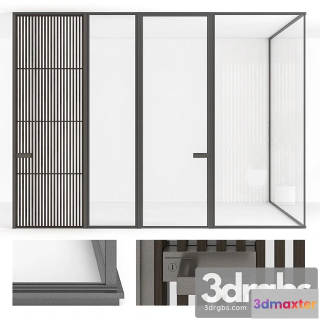 1004142 - Stained Glass Doors Rimadesio Spazio Sail Zen