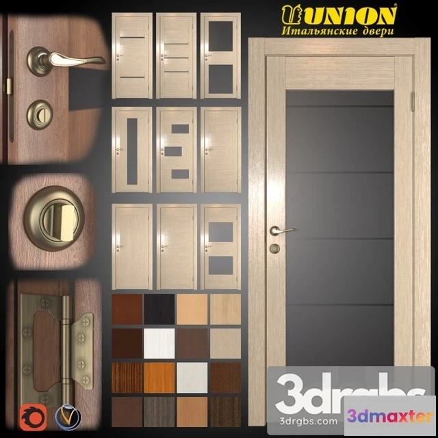 1004182 - Union Doors 10 Pcs 16 Colors Infinity Collection