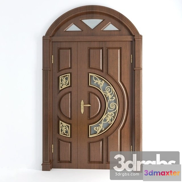 1004294 - Wooden Door With Decorative Motifs