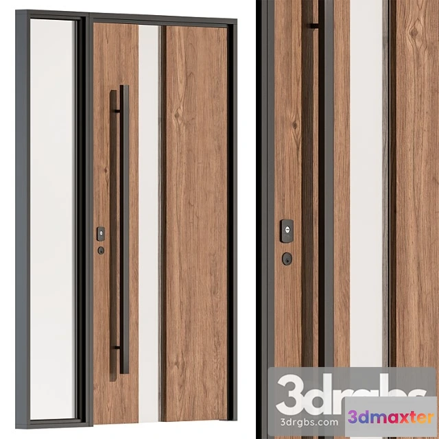 1004296 - Wooden Front Door Set 61