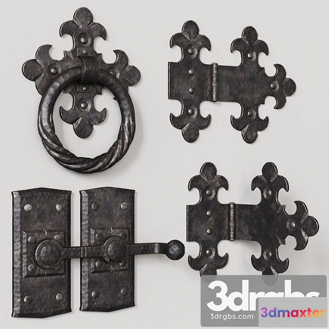 1004304 - Wrought iron door elements