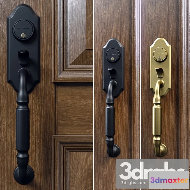 1056464 - Baldwin. ashton two-point lock handleset