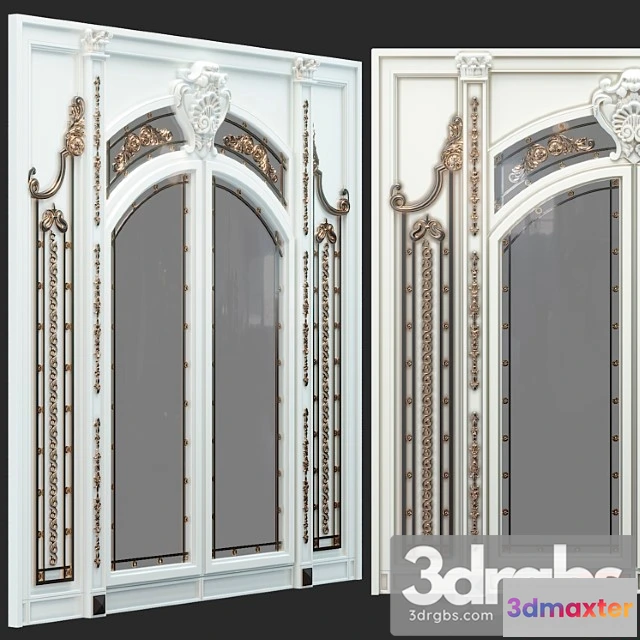 1056504 - Classic swing door with molding