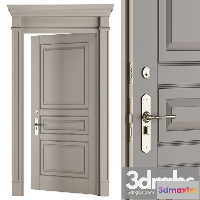 1056514 - Cream front classic door - set 35