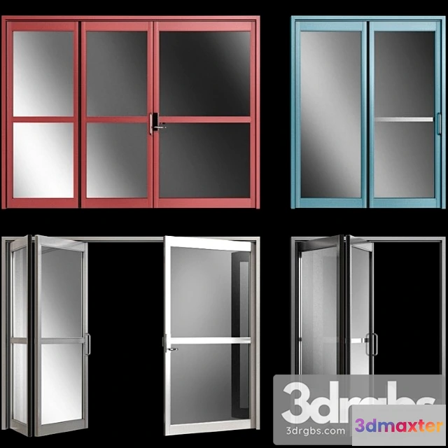 1056722 - Folding metal automatic door