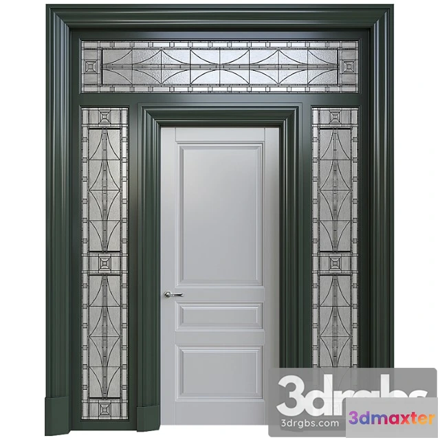 1056730 - Front door with stained glass